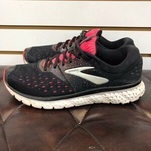 Brooks Glycerin 16 Running Shoes Black Pink White Sneakers Womens size 10.5 B